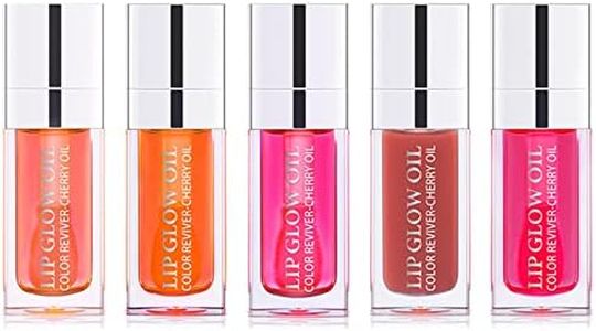 Tinted Lip Glow Oil Gloss Plumping Lip Gloss, Hydrating Lip Glow Oil Lip Care Moisturizing Clear Toot Lip Nourishing Water Glossy Glass Lip Oil Gloss Non-Sticky Shine Lip Tint