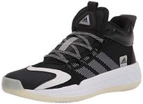 adidas Unisex Adult Coll3ctiv3 2020 Mid Basketball Shoe, Black/White/Black, 11.5 US