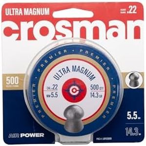 Crosman LDP22 Premier Domed 0.22 Caliber Airgun Pellets (500 per tin)