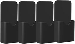 MoKo Magnetic Dry Erase Marker Holder, [4 Pack] Pen/Pencil/Magnets/Dry Erase Marker Storage Organizer for Home Refrigerator, Office Glass Whiteboard, Locker and Other Magnetic Surfaces, Black