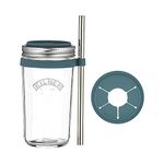 Kilner Glass Smoothie Making Set With Reusable Stainless Steel Straw