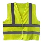 DTS PROTECT Hi Vis Vest - Yellow Jackets PPE Clothing Reflective Vest To Use As A Workwear Jacket, Security Vest Or Running Vests. (Medium)