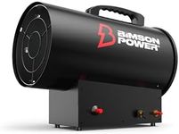 Bimson Power 15kW Propane Space Heater, 51,000 BTU Gas Heater for Workshop, Garage, Greenhouse, Shed or Outdoor Use, Adjustable Thermostat, Spark Ignition, Portable Design with 3 Year Warranty