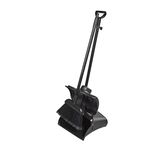 SES JOBBY Dustpan with Broom Set, 180° Adjustable Angle, Rotating Broom, Easy Assembly, Cleaning Set for Heavy Duty Use in Homes, Hotels, Restaurants and Public Places.