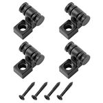 Musiclily Vintage Roller Guitar String Guides for Fender Strat Stratocaster Tele Telecaster Electric Guitar, Black(4 Pieces)