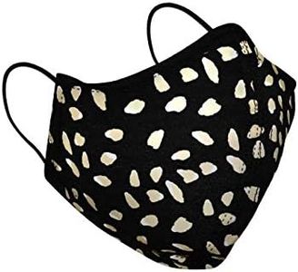 Cloth Face Masks - 3-Ply Reusable Washable Face Masks for Men & Women. Eco Friendly Face Masks for Breathable, Comfortable Unisex face Protection - SURVIVAL (Leopard - Large)