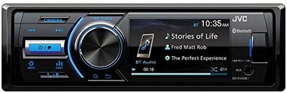 JVC - KD-X560BT - Digital Media Car & Marine Bluetooth Receiver iPhone/Android/USB/AUX Car Stereo with Rear Camera Input