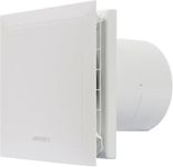 Airflow QT100T Extractor Fan with Auto Start & Adjustable Timer – 100mm/4 Duct - German Made, QuietMark Certified 25 dB, 2-Speed Operation Upto 25 L/s, Energy Efficient 5/9W, 3-Year Warranty