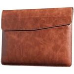 CPNVWA Leather Laptop Sleeve for 13