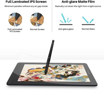 HUION Kamvas 16 Drawing Tablet – 15.6" Pen Display for Artists