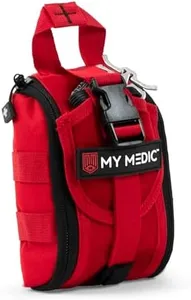 My Medic - TFAK - Ifak Trauma Kit with Tourniquet - HSA/FSA Approved - Over 35 Essential Life Saving First Aid Items for Car or Travel - Red