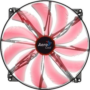 AeroCool Silent Master 200mm Red LED Cooling Fan EN55659