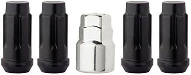 DPAccessories Black Wheel Locks 14x1.5 Closed End XL Bulge Acorn 19mm & 13/16" LCB4L8HE-BK04LK4