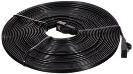 UGREEN Cat7 Ethernet Cable, High Speed 10Gbps 600Mhz/s Shielded LAN Cord Flat Gigabit RJ45 Patch Cords Internet Wire Black for Gaming PS5 Xbox PC Router Modem Smart TV(10M)