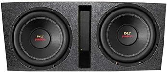 Pyle PLPW12D 12" 3200W 4-Ohm DVC Car Subwoofer Sub 2 Pack w/DVC 4 Ohm Impedance, Black Steel Basket, & Non Press Paper Cone and Dual Ported Enclosure