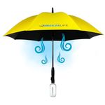 Rechargeable Misting Golf Umbrella, Mister Breeze from BREEZE LIFE, Amusement Parks, Sporting Events or anywhere you want to Keep your Cool (yellow)