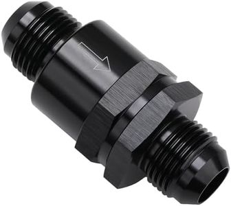 Podavelle 10AN Non Return One Way Inline Check Valve Fitting Aluminum Black