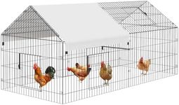 NUGRIART Metal Chicken Coop 86"×40"