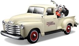 Maisto Harley-davidson 2001 Flsts Heritage Springer & 1950 Chevy 3100 Diecast