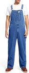 HISEA Men's Denim Bib Overall, Mens Relaxed Fit Overall Midweight Workwear with Adjustable Straps and Convenient Tool Pockets