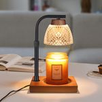 Candle Warmer Lamp,Birthday Gifts for Mom and Women,Electric Dimmable Candle Warmer Melter, Wax Melt Warmer for Scented Candles Compatible Candle Jar(Diamond White)