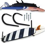 Ho Stevie! Ceiling/Wall Racks for Surfboards and SUP Boards - Holds Up to 3 Boards - Heavy Duty - Free Up Your Floor Space - Easy Installation (Hardware Included) - Won't Rust/Corrode