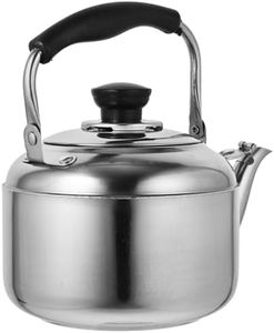 Alipis Stovetop Whistling Kettle 1L Stainless Steel Tea Pot with Heat Proof Ergonomic Handle Water Boiling Kettle Tea Boiler Coffee Kettle Water Pot