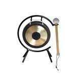 Arborea Mini Gong 6"Chau Gong Includes Gong Stand & Gong Mallet Desktop Gong Hand Selected For Quality Great for Sound Healing Home or Office Small Gong Percussion Instruments