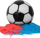 HelloBump Gender Reveal Exploding Soccer Ball Kit | Non-Toxic |Pink & Blue Powder | Party Supplies