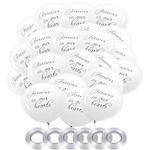 50 PCS Biodegradable White Funeral Balloons with 6 Rolls of 98ft Ribbon - Perfect for Sky Lantern Release and Funeral Decorations