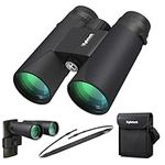 Kylietech High Power 12x42 Binoculars for Adults with BAK4 Prism, FMC Lens, Fogproof & Waterproof Great for Bird Watching Travel Stargazing Hunting Concerts (Smartphone Adapter Included)