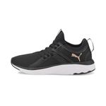 Puma Womens Softride Sophia WN's Black-Rose Gold Walking Shoe - 3 UK (19435514)