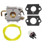 HURI Carburetor with Gasket Fuel Line Primer Bulb for Bolens BL100 BL150 BL250 BL410 Yard Man Yard Machines Trimmer YM70SS 2800m Y28 Y725 YM1000 YM1500 YM320BV YM400 120R 121R