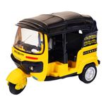 FunBlast Auto Rickshaw Toys, Friction Power Auto Toys, Bump & Go Auto Rickshaw Toy for Kids, Toy Vehicles for Kids, Tricycle Toys for 3+ Years Old Kids, Boys, Girls - Pack of 1 Pcs (Random Color) (C)