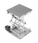 SUNDELY® Stainless Steel Lift Table Workbench Lab Stand Lifting Platform Scissor Lift Scientific Laboratory Jiffy Jack Rack Adjustable Foldable - 100x100mm (4"x4")