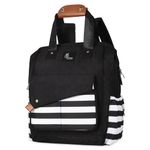 R for Rabbit Caramello Delight Stylish Diaper Bag Backpack for Mothers for Travel, Large Capacity Multifunction Waterproof Maternity Mother Bag for New Born Baby Mom (Black Stripes)