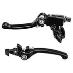 Ungfu Mall 1 Pair 7/8inch 22mm Handlebar Clutch Brake Folding Snap Lever For 125cc 140cc Pit Dirt Bike