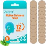 Motion Sickness Patches 50 Sheets – Sea Sickness Patches for Cruise -Dizziness Vertigo & Nausea Relief, for Cruise Ships, Airplanes, Cars, Non Drowsy, Travel Essentials,Cruise Essentials