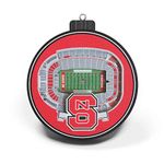 NCAA NC State Wolfpack - Carter-Finley 3D Stadium View Ornament, Team Colors, Large