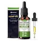 Stress Relief Hemp Seed Oil for Sleep Aid Optimal Pain Relief & Anxiety Relief – Certified Organic, Made in USA – Anti inflammatory Formula 75,000 - Vitamins & Fatty Acids – Enhances Mood - Rich in Omega 3 6 9 - Generous 30mL Bottle