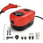 Handheld Steam Cleaner, 2500W Steam Cleaner, High Pressure Steamer for Cleaning, Portable Steam Cleaner for Home Use, High-Temperature Steam Cleaning Machine for Upholstery, Kitchen, Grout, Tile - Red