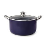 Fackelmann Ceramic Nonstick Biryani Pot, Handi, Casserole w Glass Lid 30cm | German Technology | Non-Toxic| PFOA, BPA & Nickel-Free | Induction Base - All Stoves | Even Heating | Pulao, Biryani