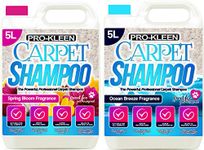 Pro-Kleen Professional Concentrate Carpet Shampoo - Spring Bloom and Ocean Fresh Fragrances - Works With all Machines