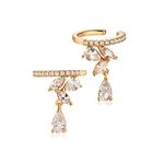 MYEARS Women Ear Cuff Earring Gold Non Pierced Ear Cartilage Clip on Wrap Hoop 14K Gold Filled Tiny Boho Beach Simple Minimalist Delicate Handmade Hypoallergenic Jewelry Gift-Sold as Single/Pair,