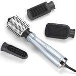 BaByliss Hydro-Fusion 4-in-1 Hair Dryer Brush - 1000W Anti-Frizz Air Styler, Dry, Smooth, Volume, Straighten in One Step, Blue, 2774U