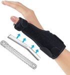 ACWOO Thumb Wrist Support Brace, Reversible Thumb & Wrist Support with Two Metal Splint, Thumb Spica Splint for Right & Left Hand, Trigger Thumb Immobilizer for Arthritis, Tendonitis, Sprains