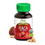 Amazon Andes Red Maca Root Capsules (Lepidium meyenii) - Female Hormone Supplement - Adaptogen Superfood - USDA NOP Certified - Vegan, Non GMO and Gluten Free - 100 Vegan Pills - 1500mg per Serving