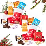 Keto Diabetic Snacks Prefilled Christmas Stocking – 2-Pack Healthy Snack with Low-Sugar, Keto & Diabetic-Friendly Jerky, Nuts, and Treats for Adults. Ready-to-Gift Care Package or Holiday Gift for Men & Women