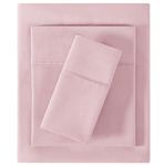 Softan Twin Size Sheet Set, Soft Single Bed Sheets - Microfiber Fitted Sheet with 15" Deep Pockets - Breathable 3 Pieces Single Bed Sheets- Bedding Sheets & Pillowcases, Pink