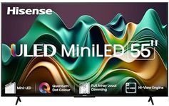 Hisense 55U68N-55 inch Mini-LED QLED 4K Smart Google TV with Full Array Local Dimming, HDR10/HDR10+/HLG, MEMC, Sports Mode, Game Mode Plus